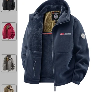 Men's Autumn and Winter Outdoor Hooded Jacket, Suitable for Daily Wear at Home, for Travel, Parties, Commuting, Outdoor Fashion Versatile, Enhances Temperament, Streetwear, Travel Wear.